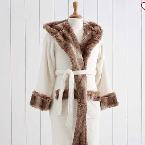Pottery Barn Faux Fur Ombre Robe